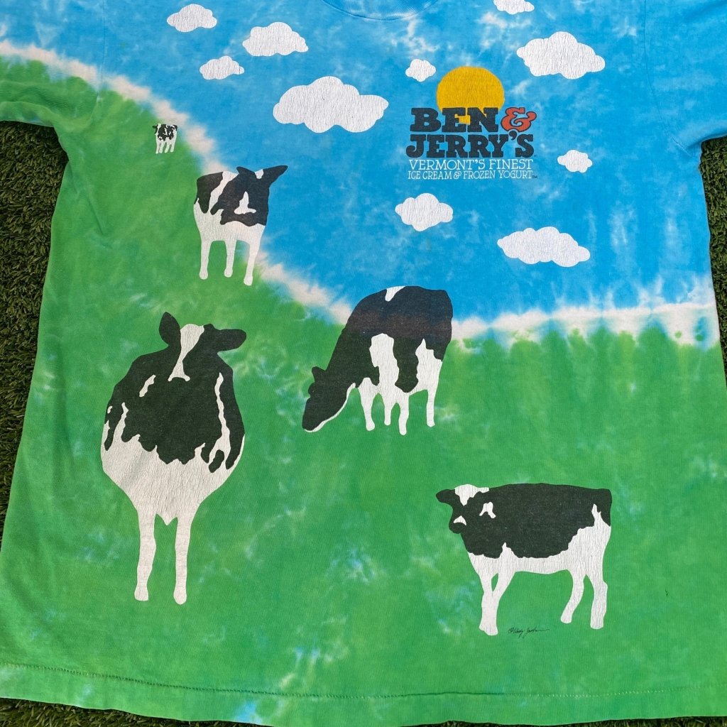 Vintage Ben & Jerry's Euphoria Tie Dye Shirt, Single Stitch, Made in USA XL - Banana Stand