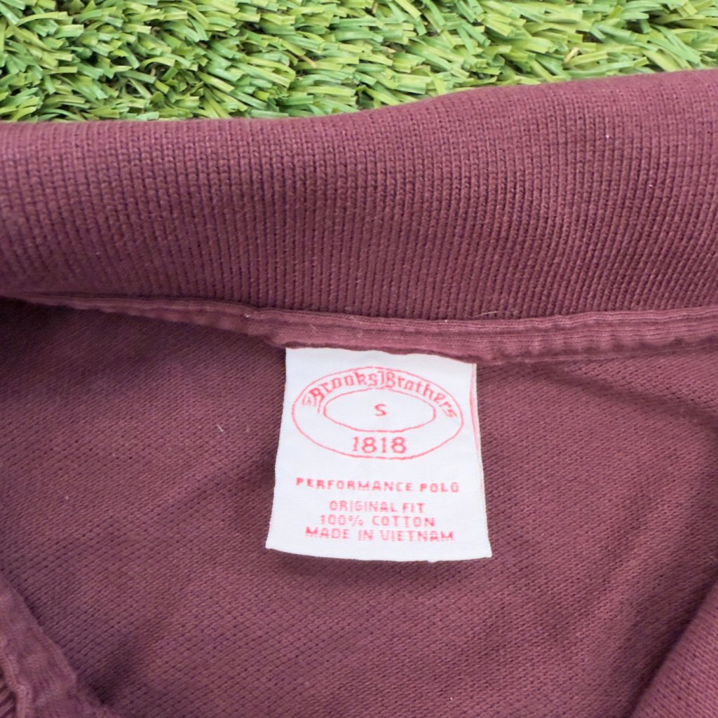 Vintage Brooks Brothers Maroon Polo, S - Banana Stand