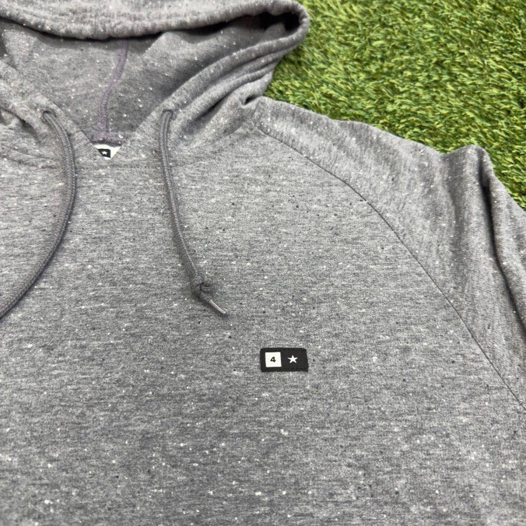 Vintage Four Star Gray Speckle Hoodie, L - Banana Stand