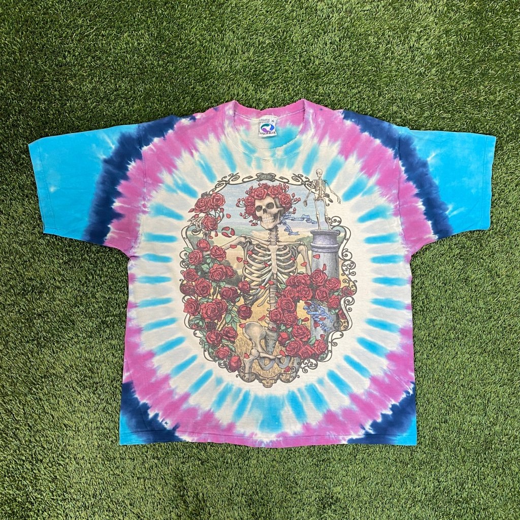 Vintage Grateful Dead 30 Years Tie Dye, Liquid Blue Tag XL - Banana Stand