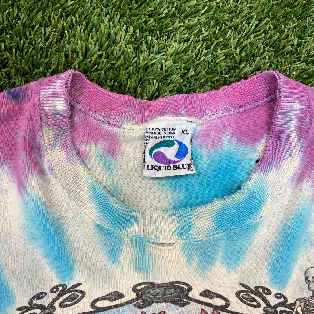 Vintage Grateful Dead 30 Years Tie Dye, Liquid Blue Tag XL - Banana Stand