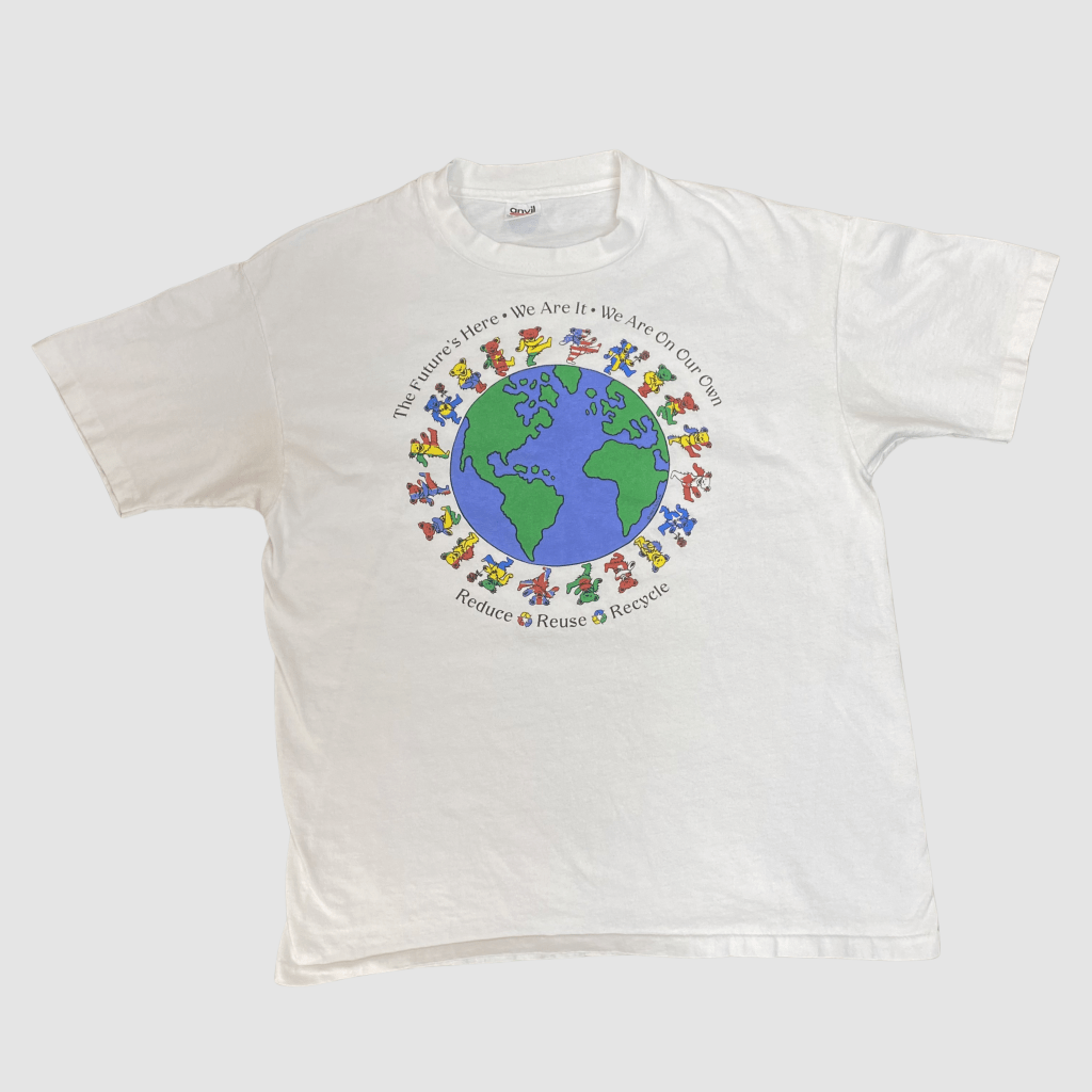 Vintage Grateful Dead Dancing Bears Earth Shirt, Made in USA, Single Stitch, XL - Banana Stand