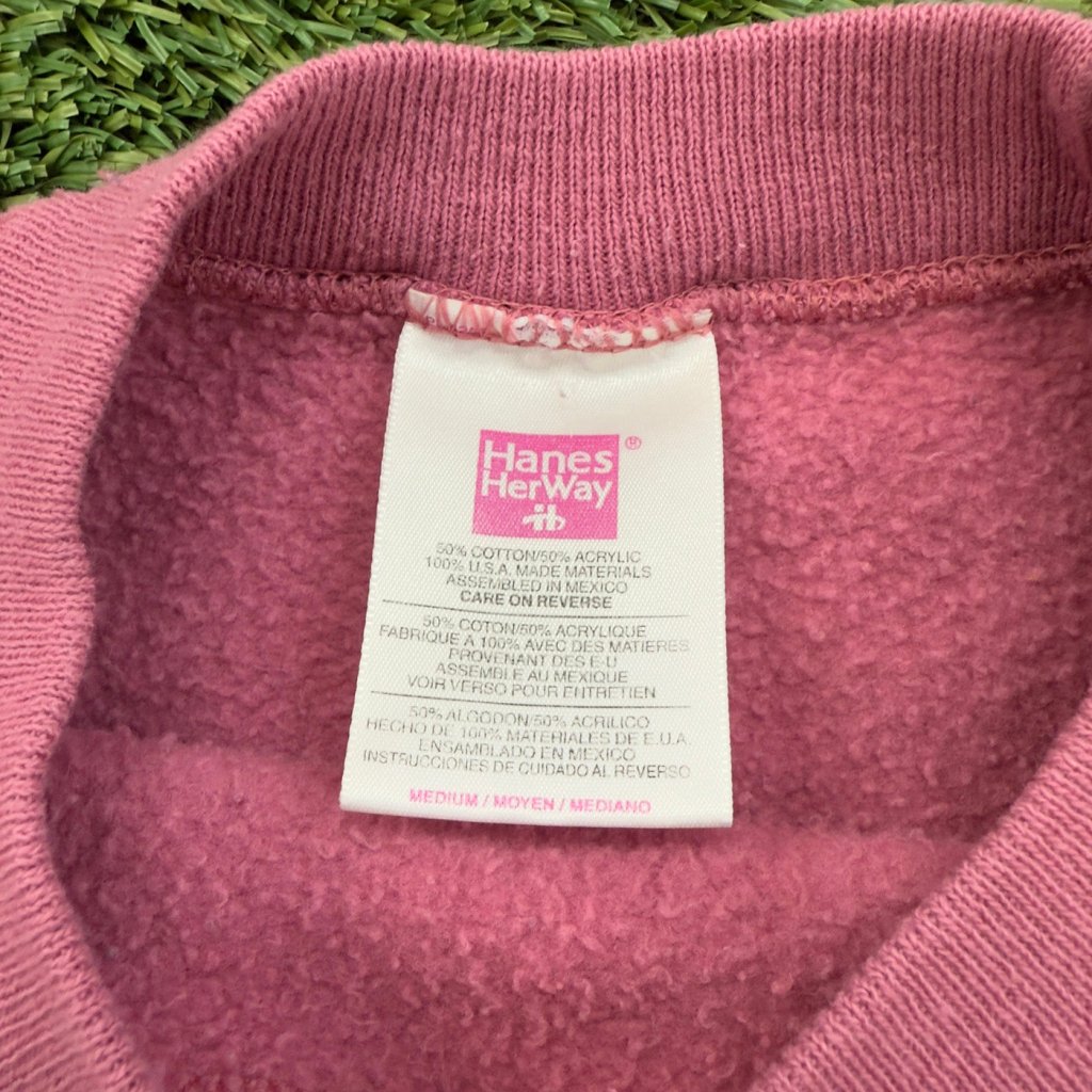 Vintage Hanes Pink Crewneck, M - Banana Stand