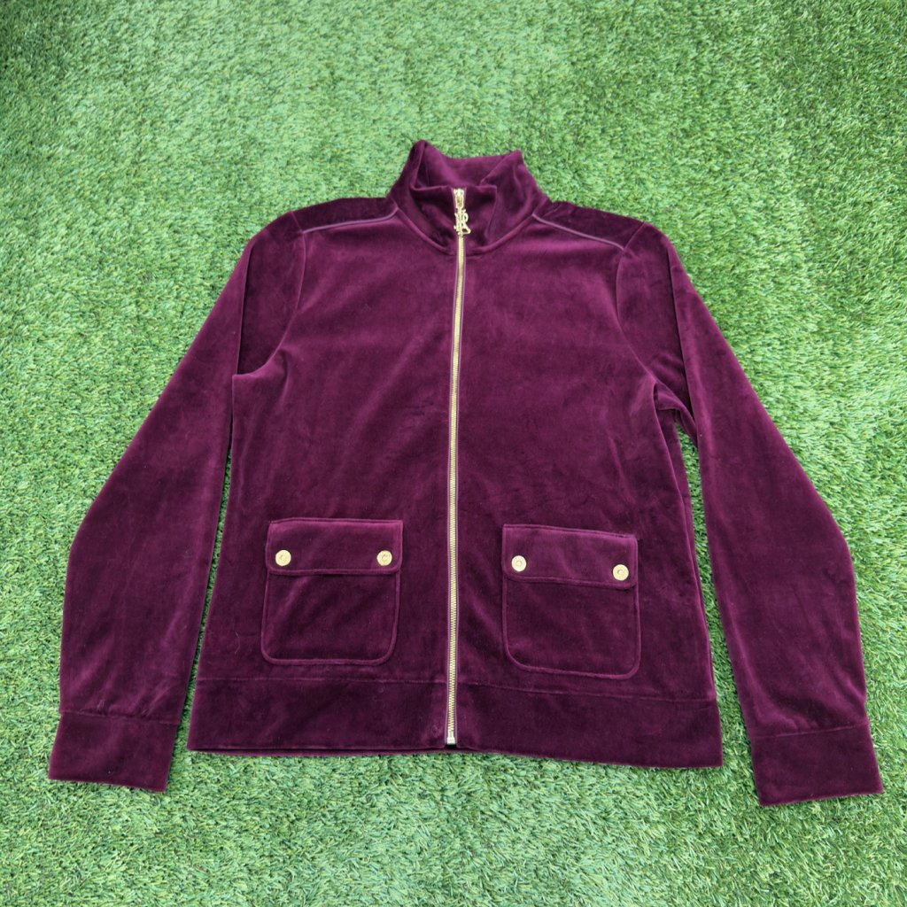 Vintage Lauren Ralph Lauren Plumb Zip Up, M - Banana Stand