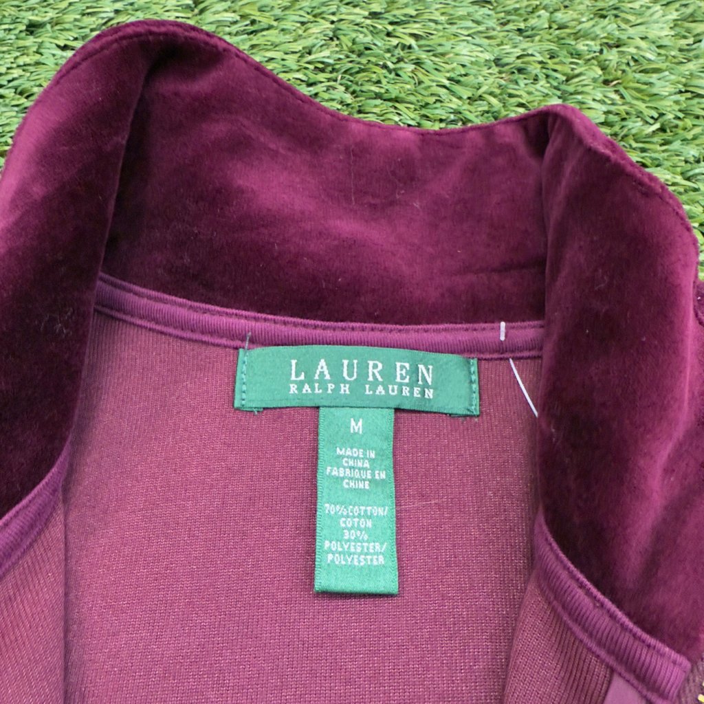 Vintage Lauren Ralph Lauren Plumb Zip Up, M - Banana Stand