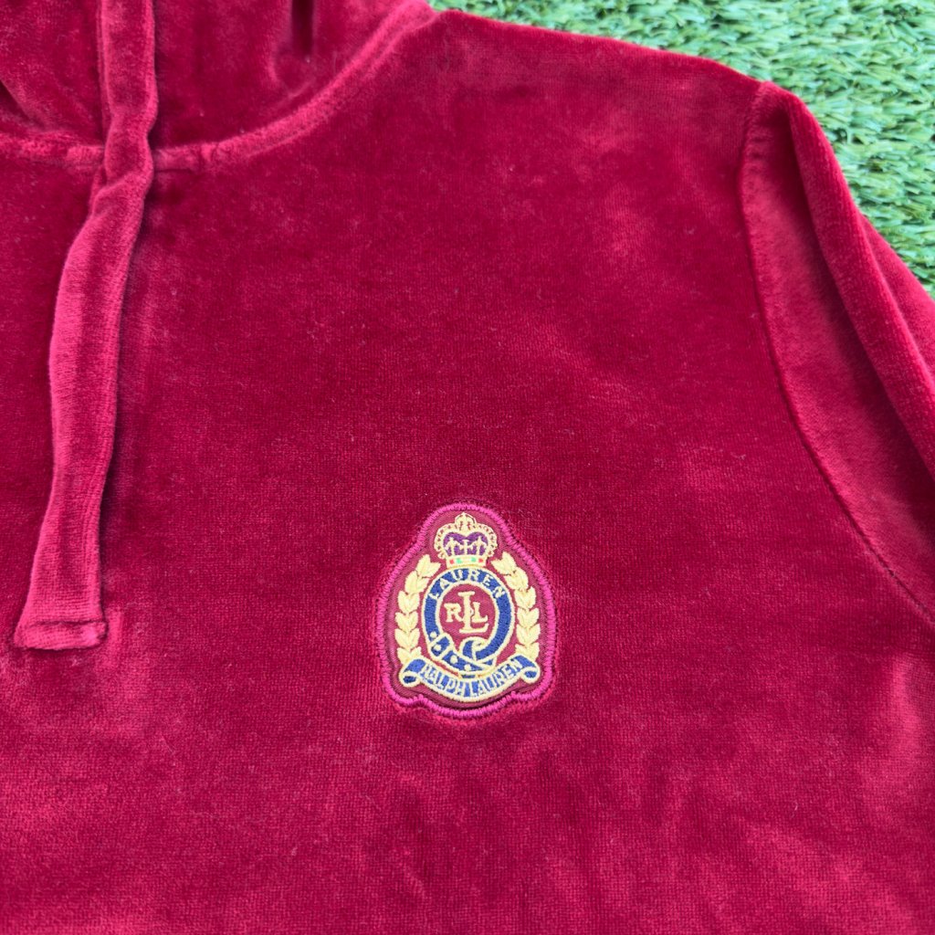 Vintage Lauren Ralph Lauren Red Quarter Zip, S - Banana Stand