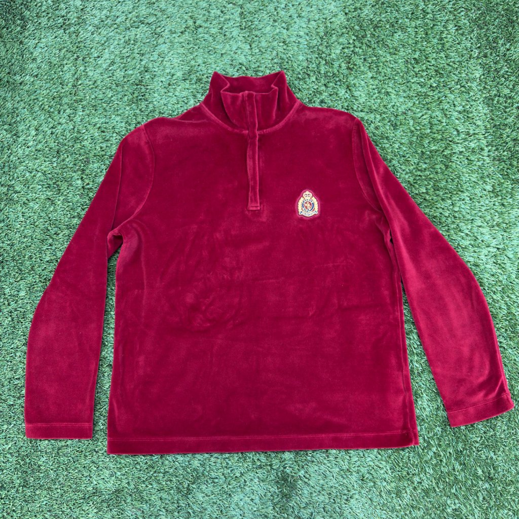 Vintage Lauren Ralph Lauren Red Quarter Zip, S - Banana Stand