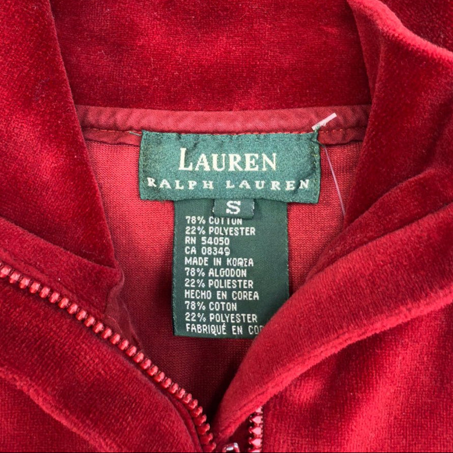 Vintage Lauren Ralph Lauren Red Quarter Zip, S - Banana Stand