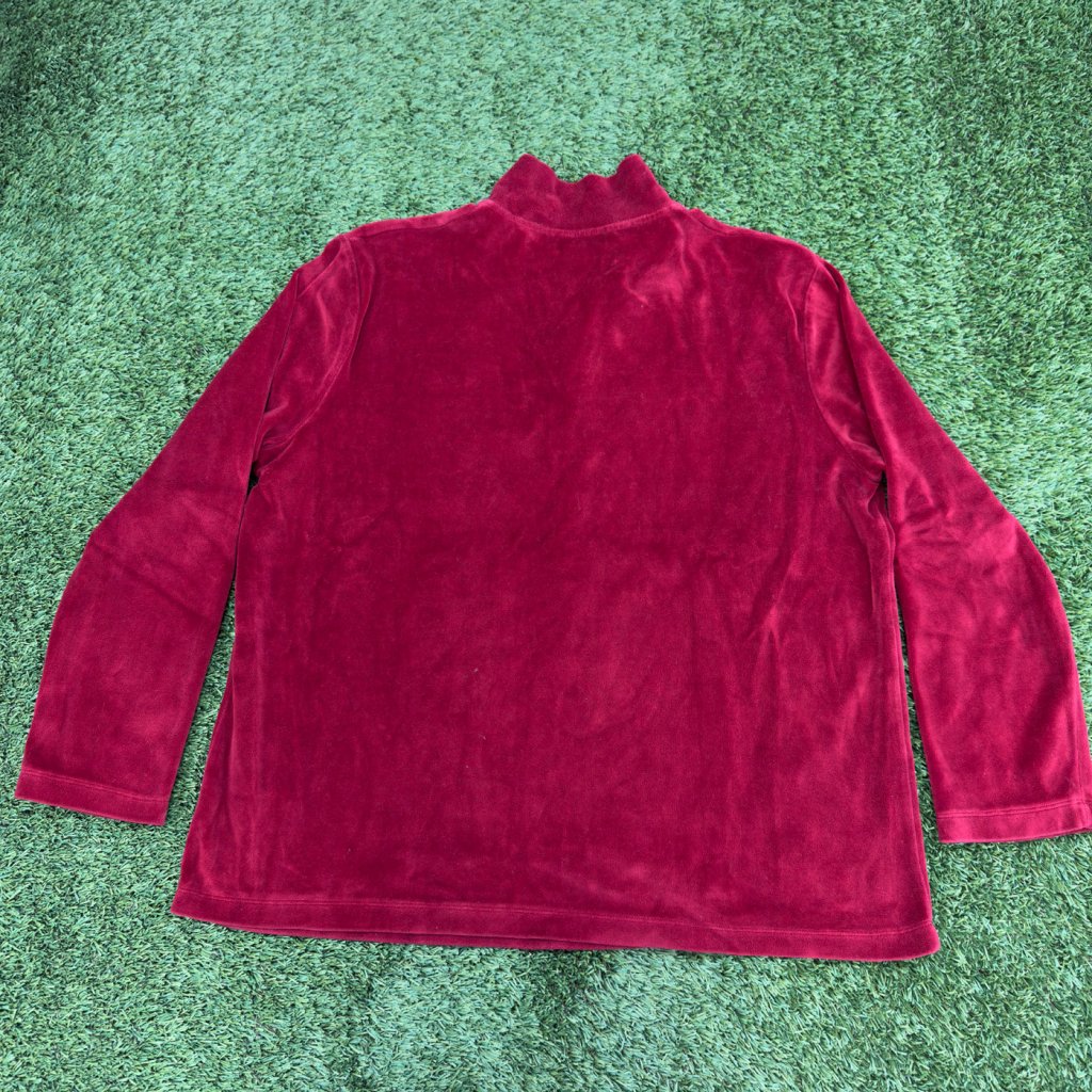 Vintage Lauren Ralph Lauren Red Quarter Zip, XL - Banana Stand