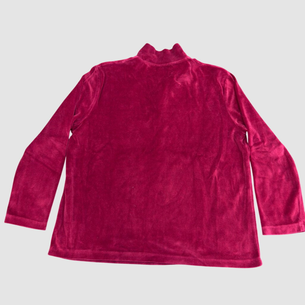 Vintage Lauren Ralph Lauren Red Quarter Zip, XL - Banana Stand