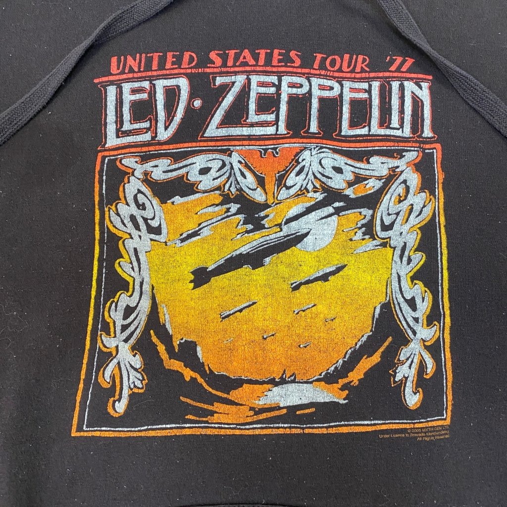 Vintage Led Zeppelin Hoodie 2005, XXL - Banana Stand