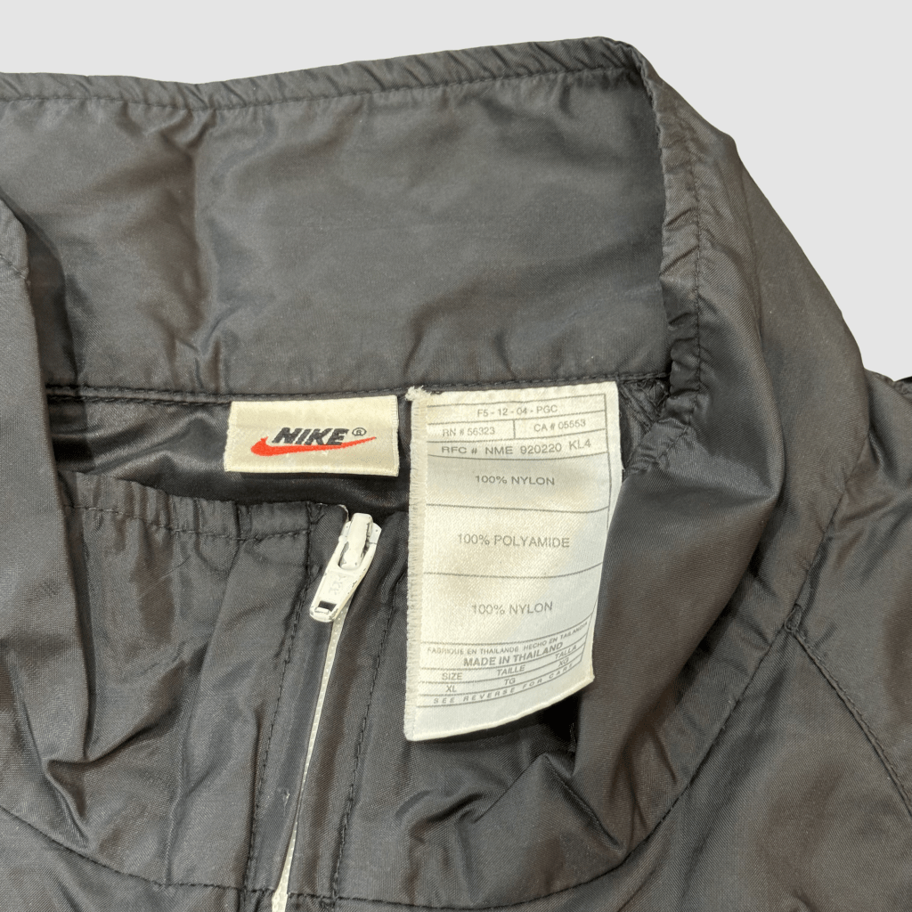 Vintage Nike Large Swoosh Black Windbreaker, XL - Banana Stand