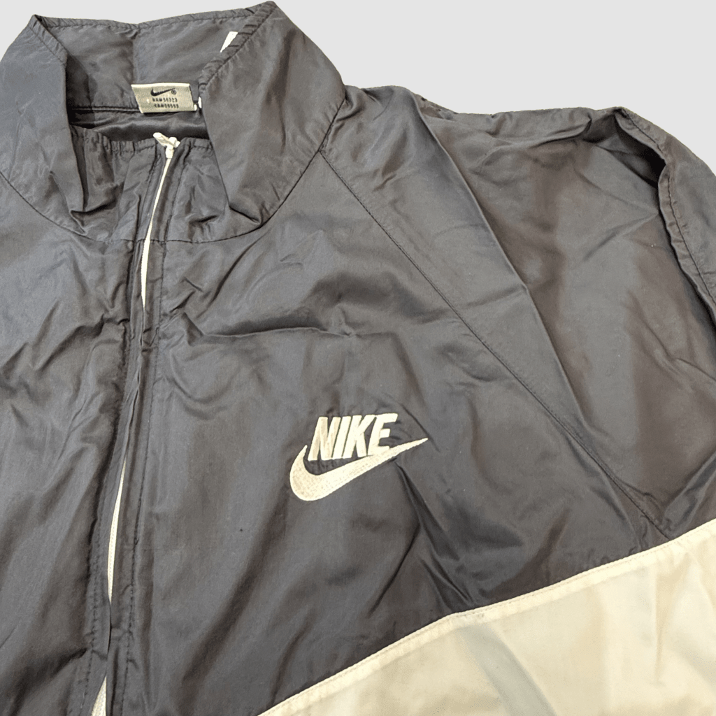 Vintage Nike Large Swoosh Black Windbreaker, XL - Banana Stand