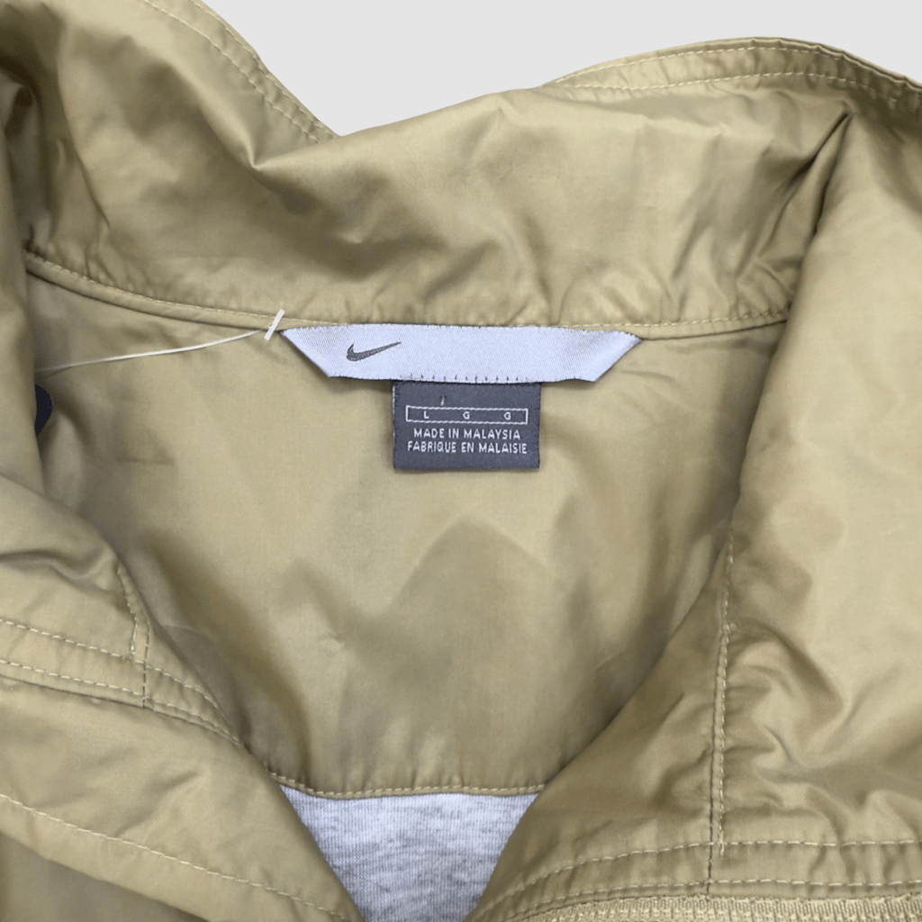 Vintage Nike Tan Zip Up Windbreaker Jacket, L - Banana Stand