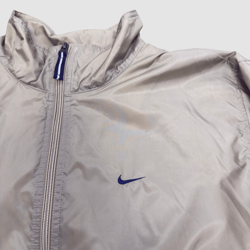 Vintage Nike Tan Zip Up Windbreaker Jacket, L - Banana Stand