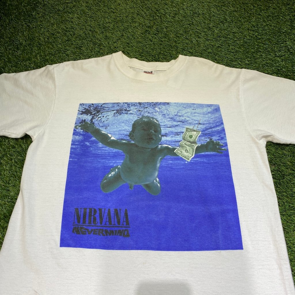 Vintage Nirvana “Nevermind” Album Cover Shirt 2002 Made in USA, L - Banana Stand