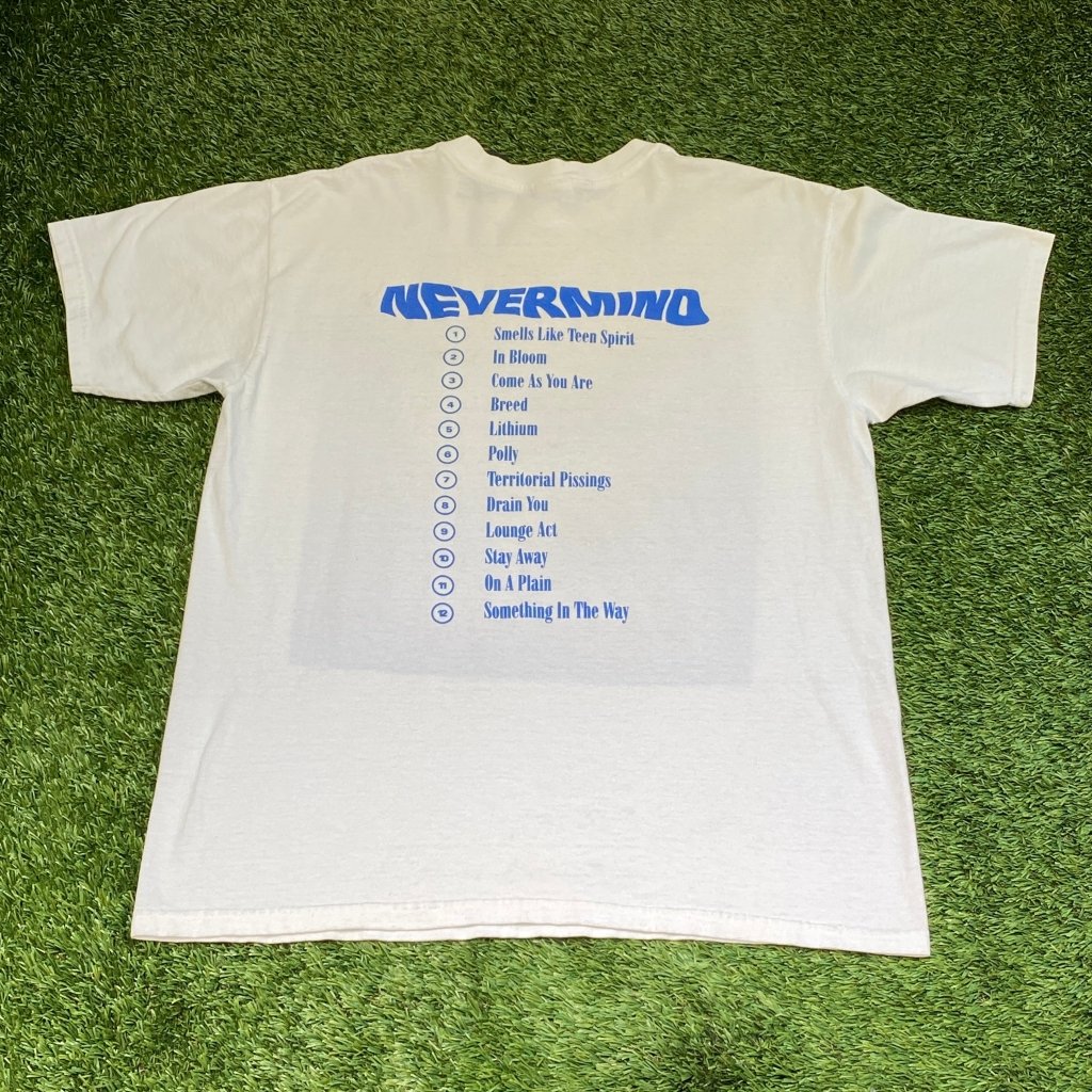 Vintage Nirvana “Nevermind” Album Cover Shirt 2002 Made in USA, L - Banana Stand