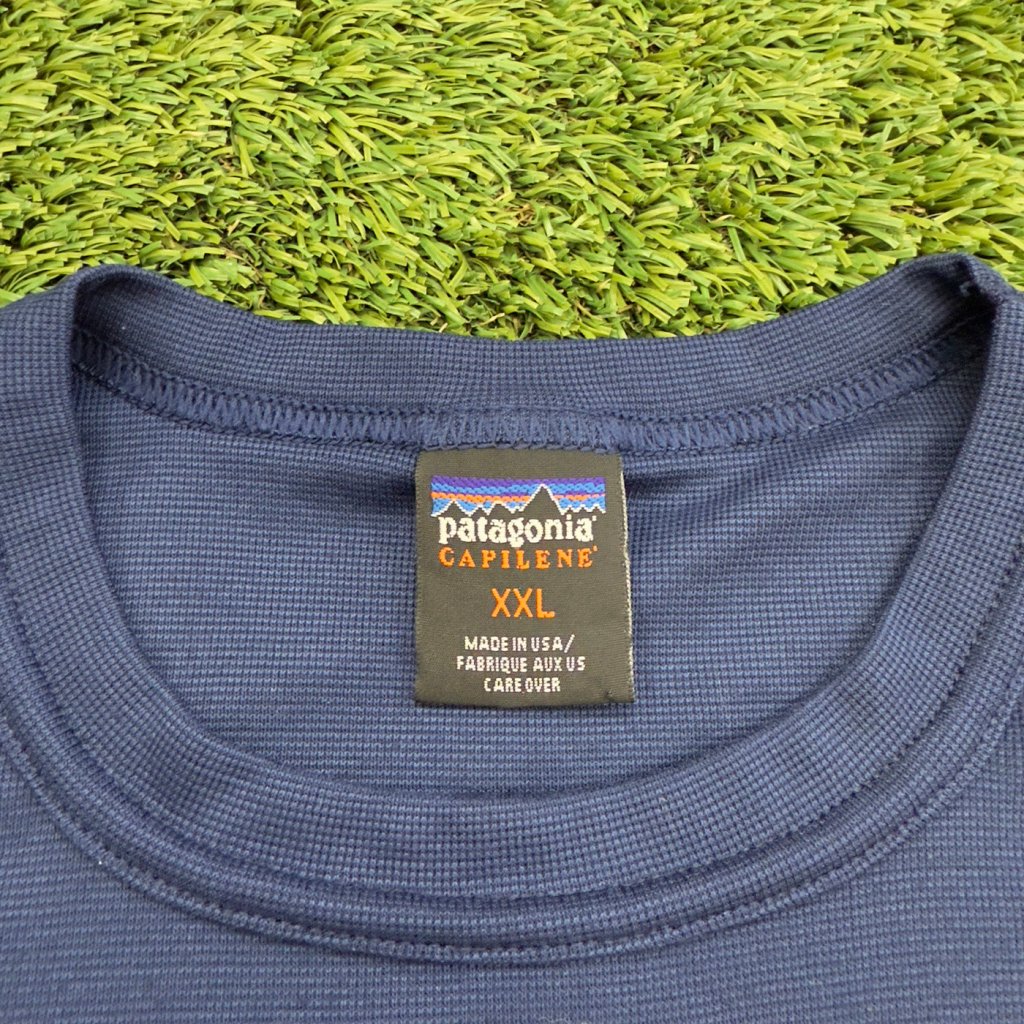 Vintage Patagonia Navy Blue Long Sleeve, XXL - Banana Stand