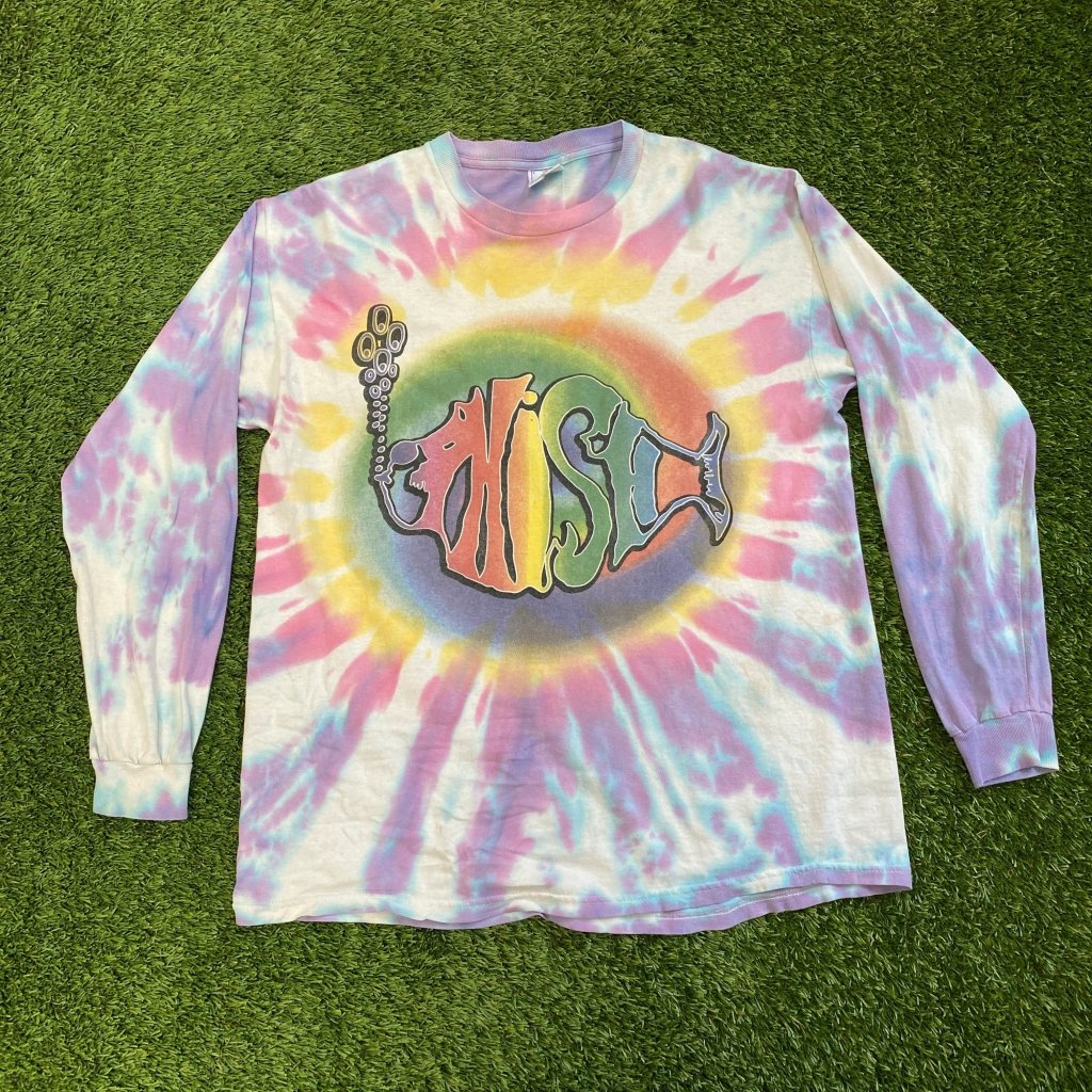 Vintage Phish Summer 1998 Tie Dye Tour Shirt, L - Banana Stand