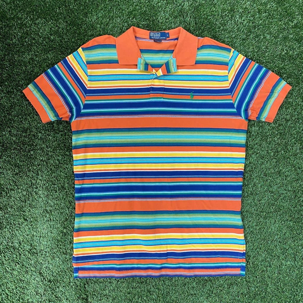 Vintage Polo by Ralph Lauren Striped Polo, L - Banana Stand