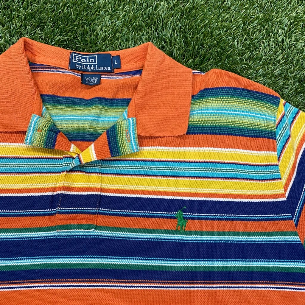 Vintage Polo by Ralph Lauren Striped Polo, L - Banana Stand