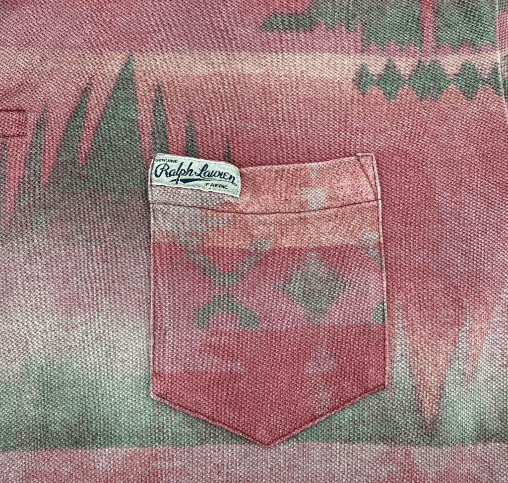Vintage Polo Ralph Lauren Aztec Short Sleeve Polo, XL - Banana Stand