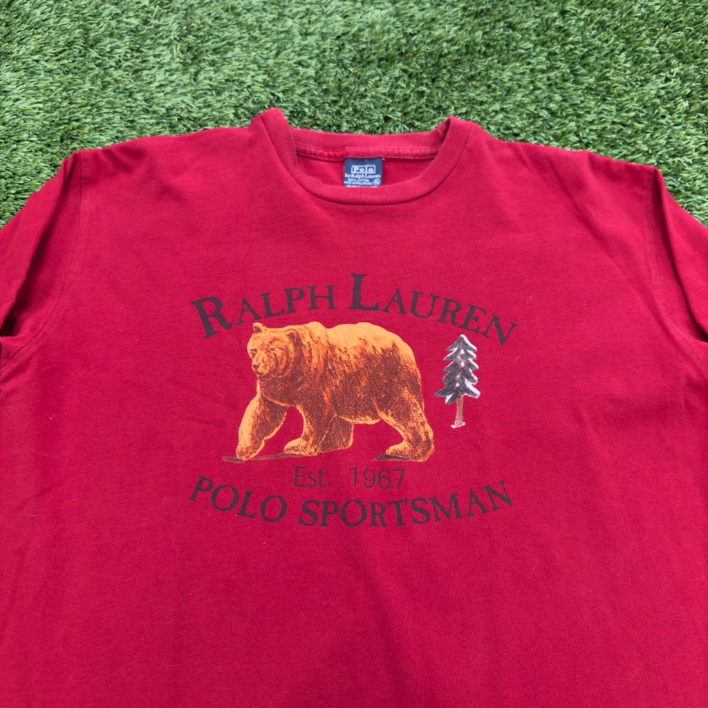 Vintage Polo Ralph Lauren Bear Long Sleeve, M - Banana Stand