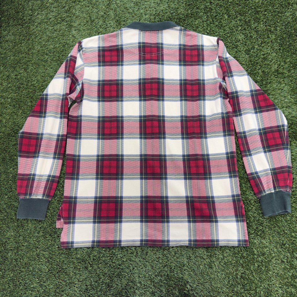 Vintage Polo Ralph Lauren Cream Plaid Long Sleeve, L - Banana Stand