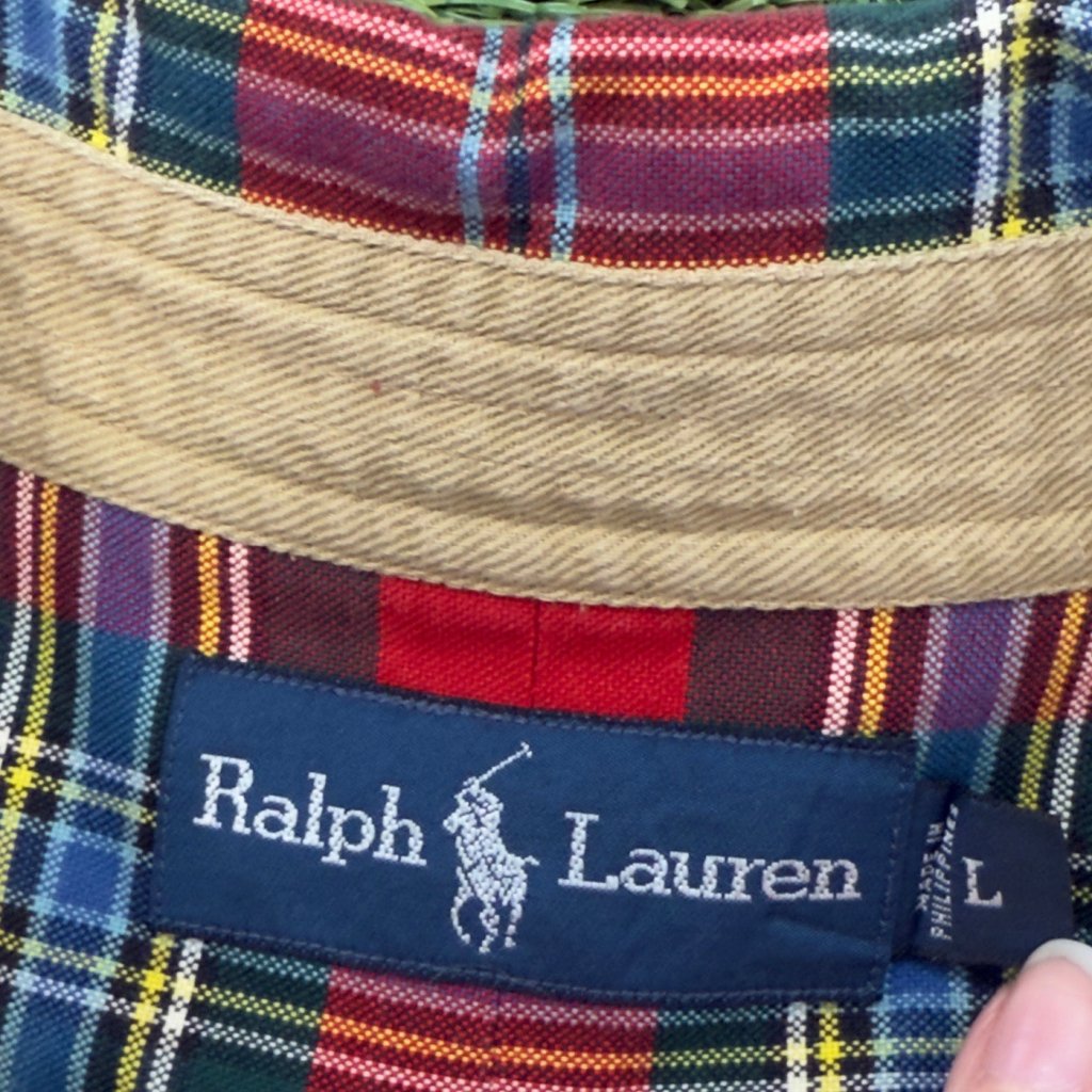 Vintage Polo Ralph Lauren Plaid Button Down Shirt, L - Banana Stand