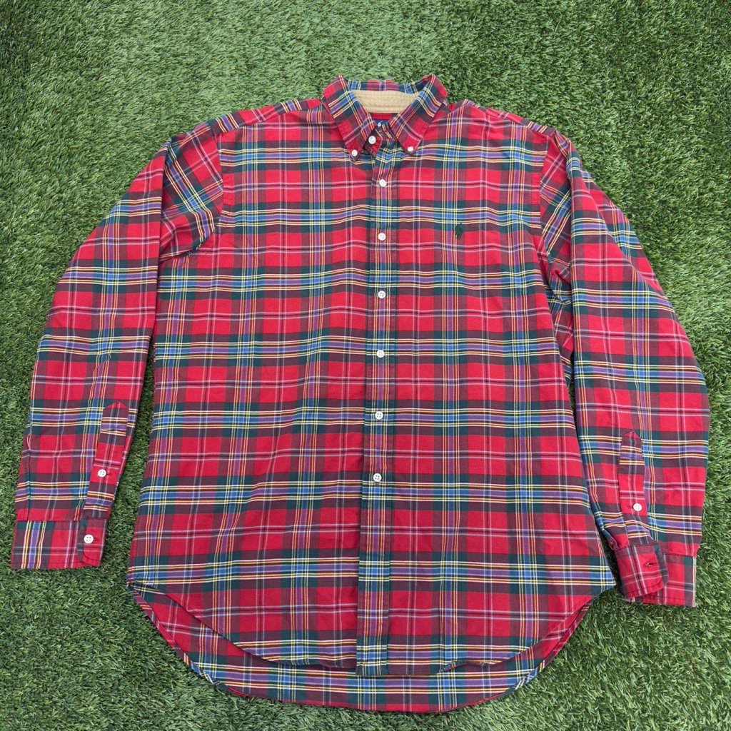 Vintage Polo Ralph Lauren Plaid Button Down Shirt, L - Banana Stand