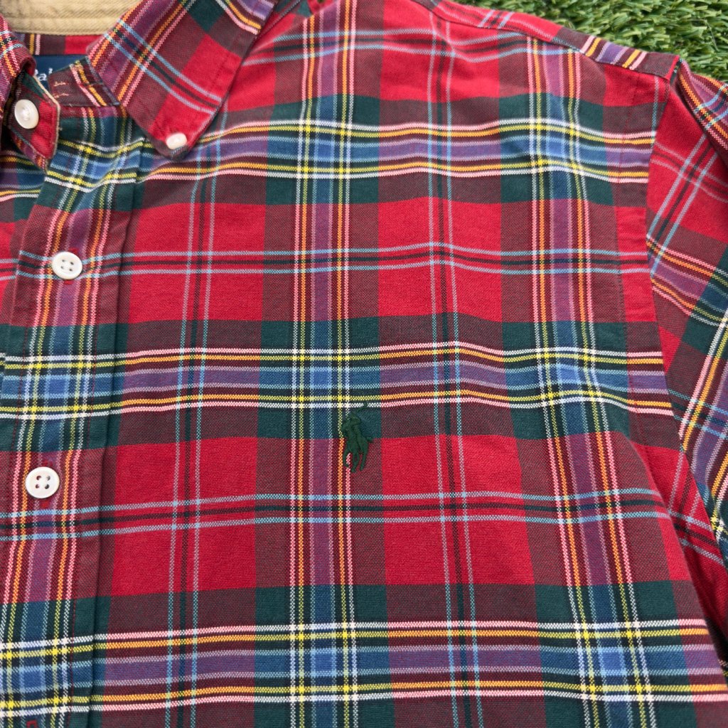 Vintage Polo Ralph Lauren Plaid Button Down Shirt, L - Banana Stand