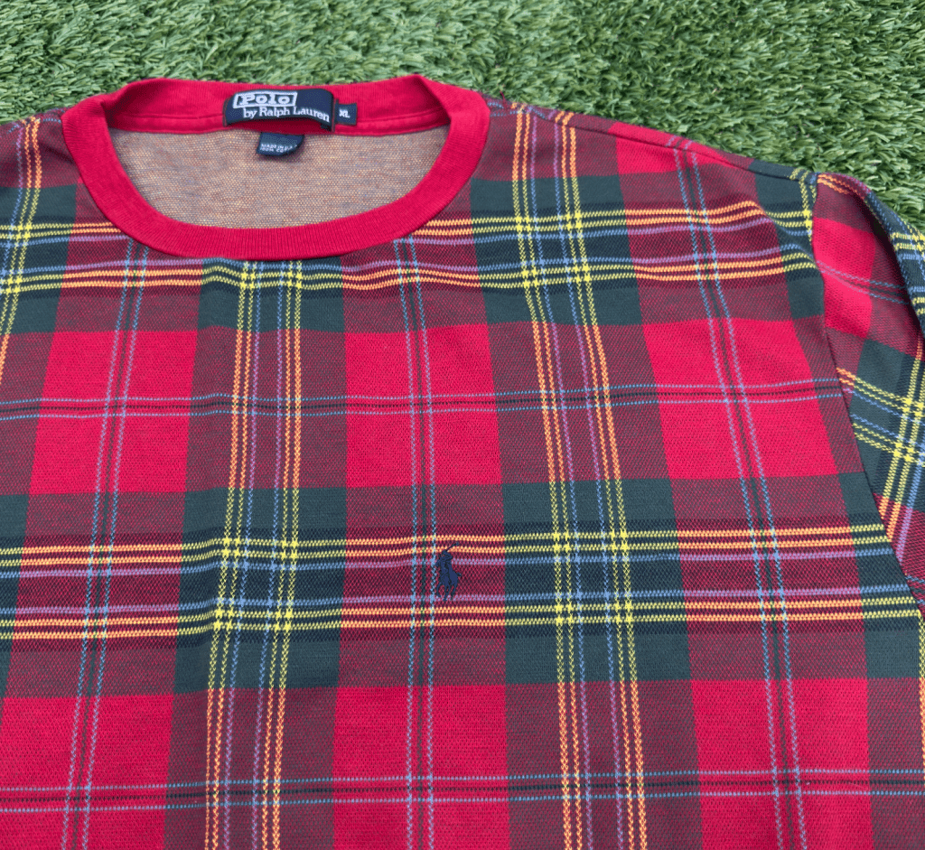 Vintage Polo Ralph Lauren Plaid Long Sleeve, XL - Banana Stand