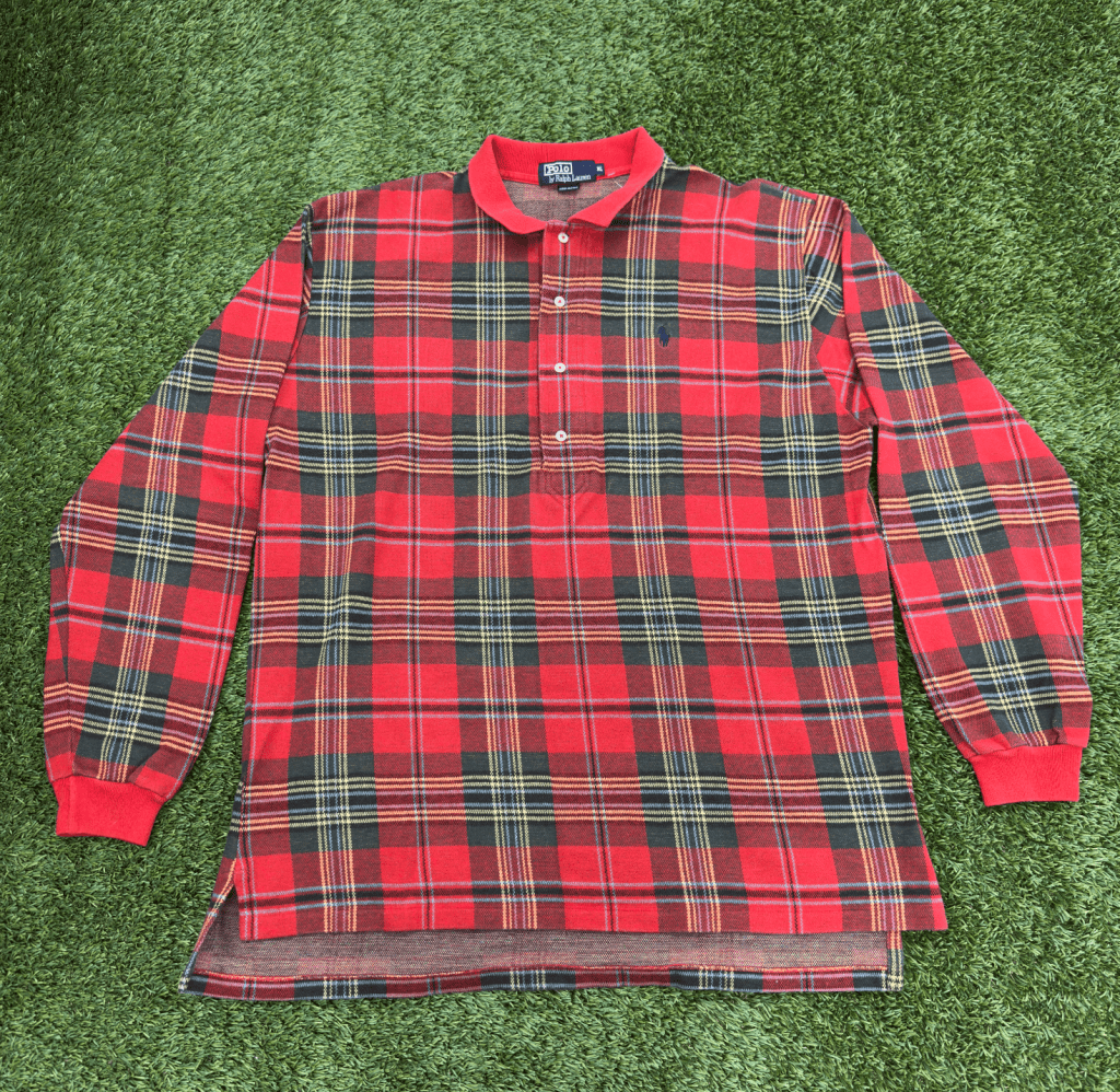 Vintage Polo Ralph Lauren Plaid Long Sleeve, XL - Banana Stand