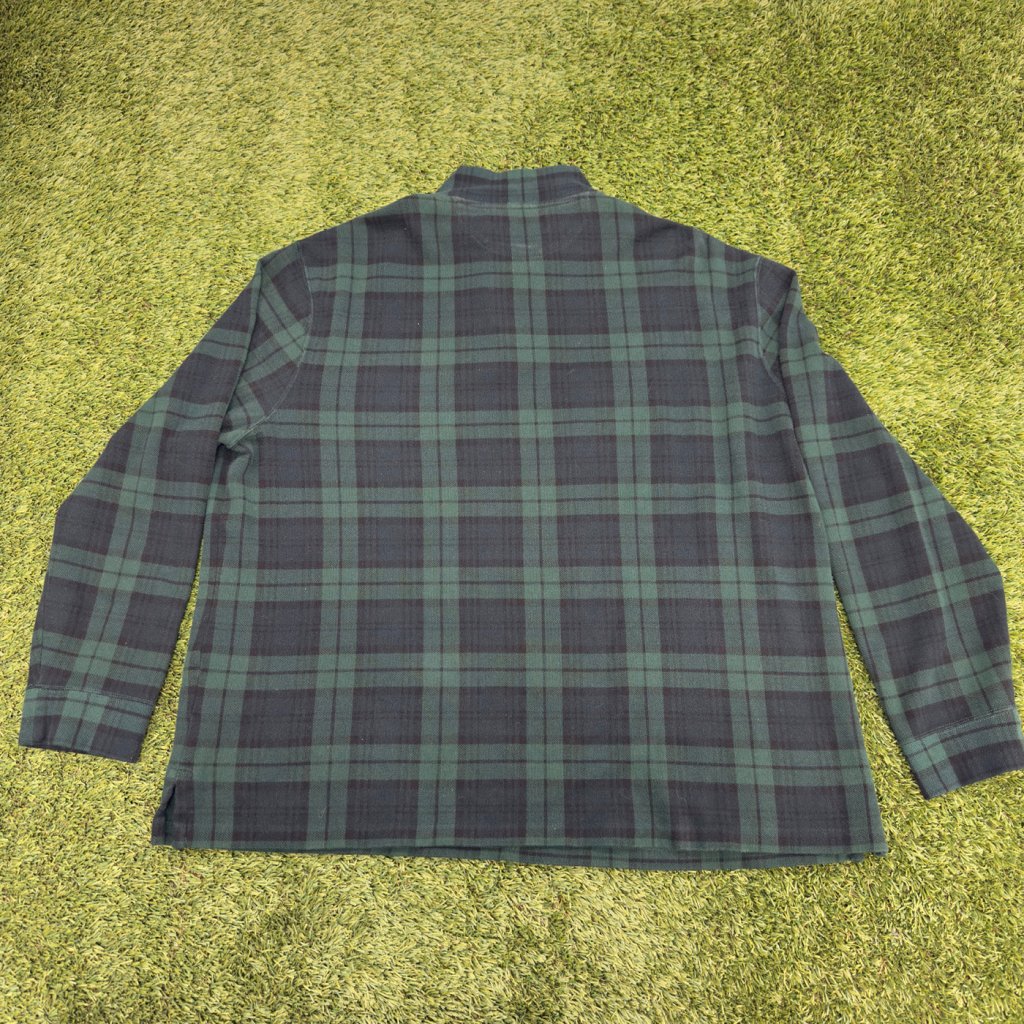 Vintage Polo Ralph Lauren Plaid Quarter Zip, XL - Banana Stand