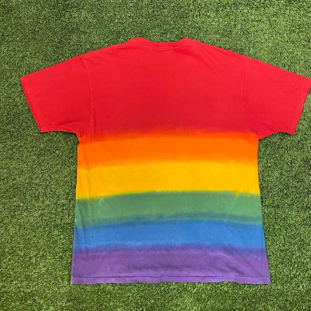 Vintage Polo Ralph Lauren Rainbow 90’s Single Stitch Made in USA, L - Banana Stand