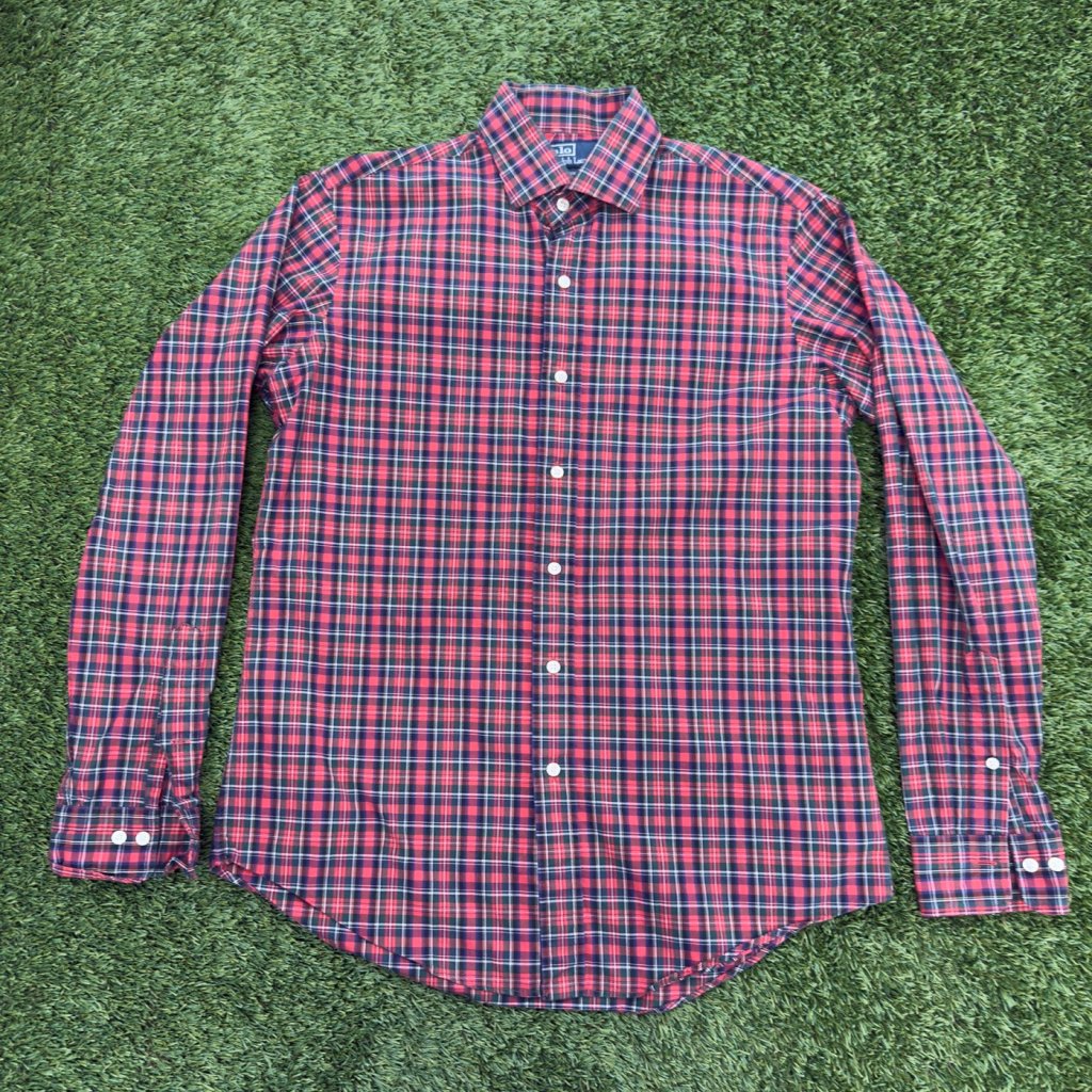 Vintage Polo Ralph Lauren Red Polo Button Up, M - Banana Stand
