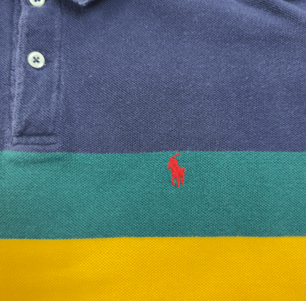 Vintage Polo Ralph Lauren Stripe Long Sleeve Polo, XL - Banana Stand