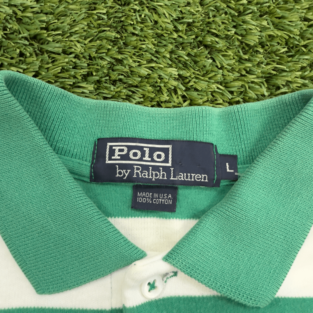 Vintage Polo Ralph Lauren Stripe Polo, L - Banana Stand