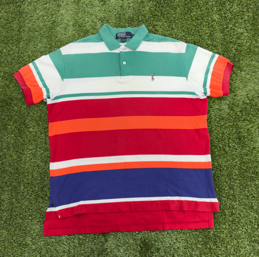 Vintage Polo Ralph Lauren Stripe Polo, L - Banana Stand