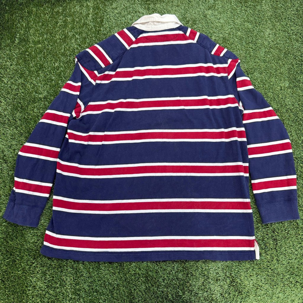 Vintage Polo Ralph Lauren Striped Rugby Shirt, XL - Banana Stand