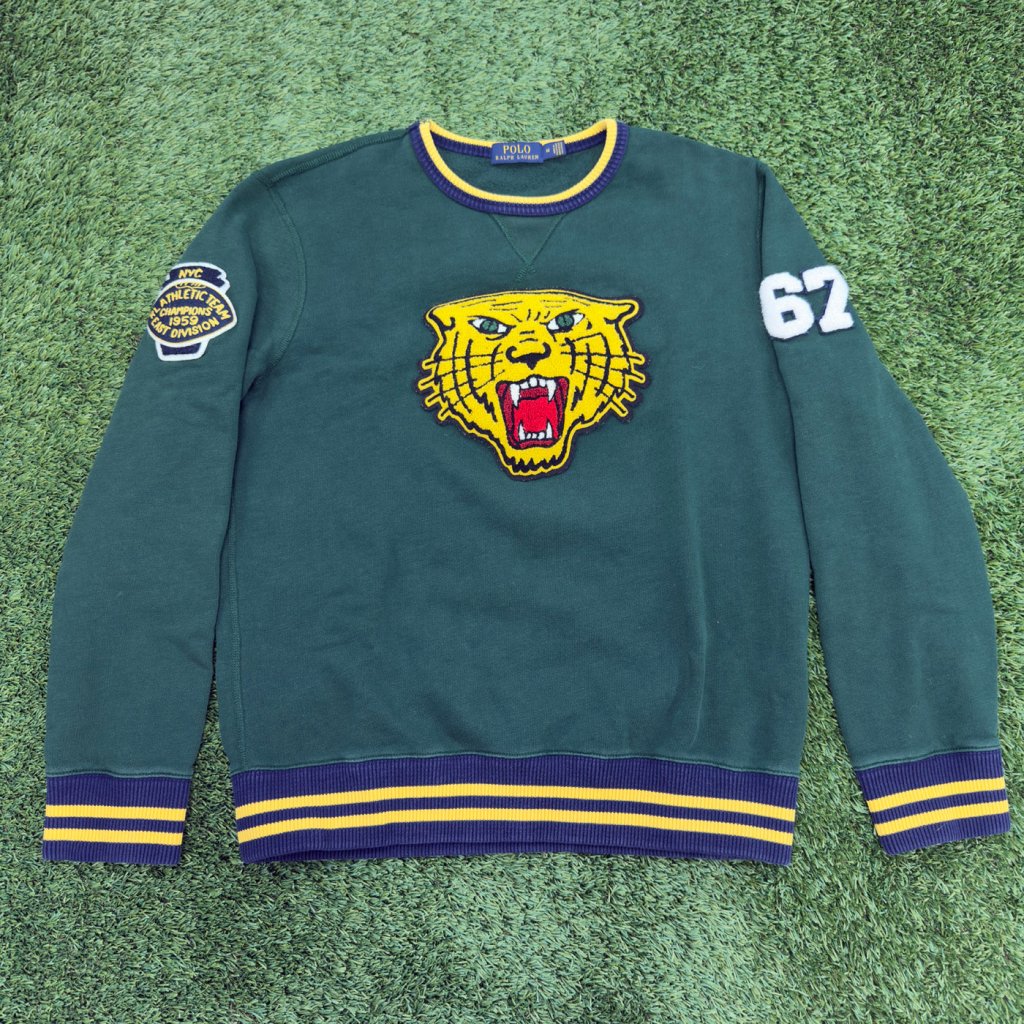 Vintage Polo Ralph Lauren Tiger Crewneck, M - Banana Stand