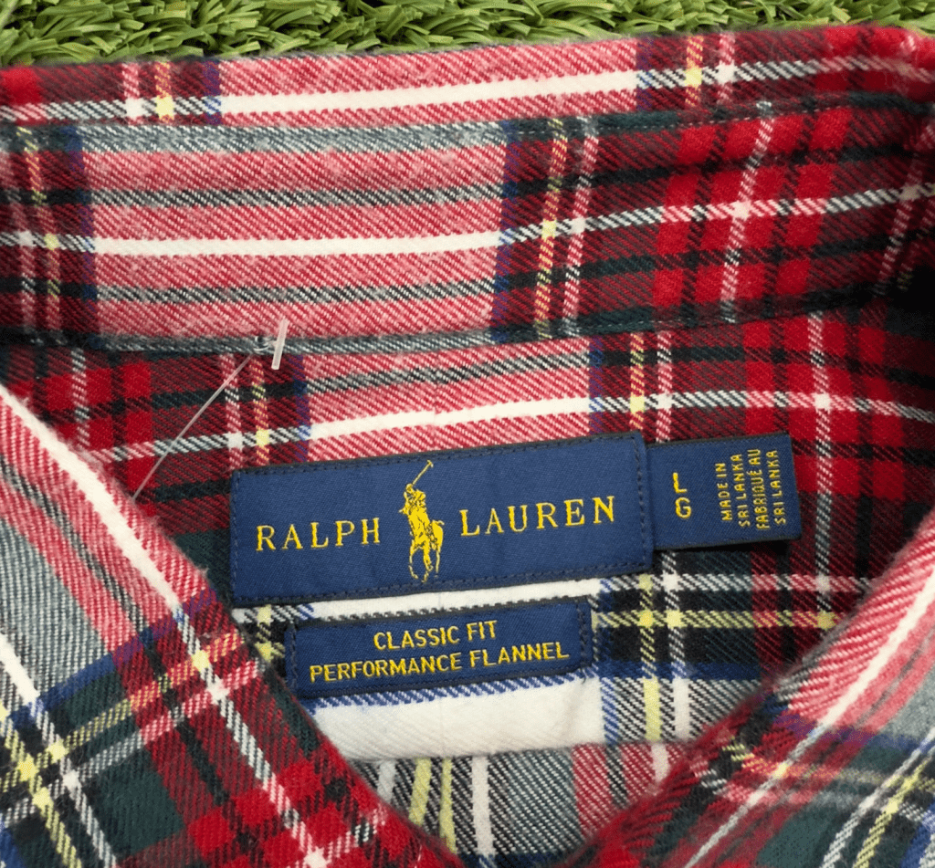 Vintage Ralph Lauren Flannel Button Down, L - Banana Stand