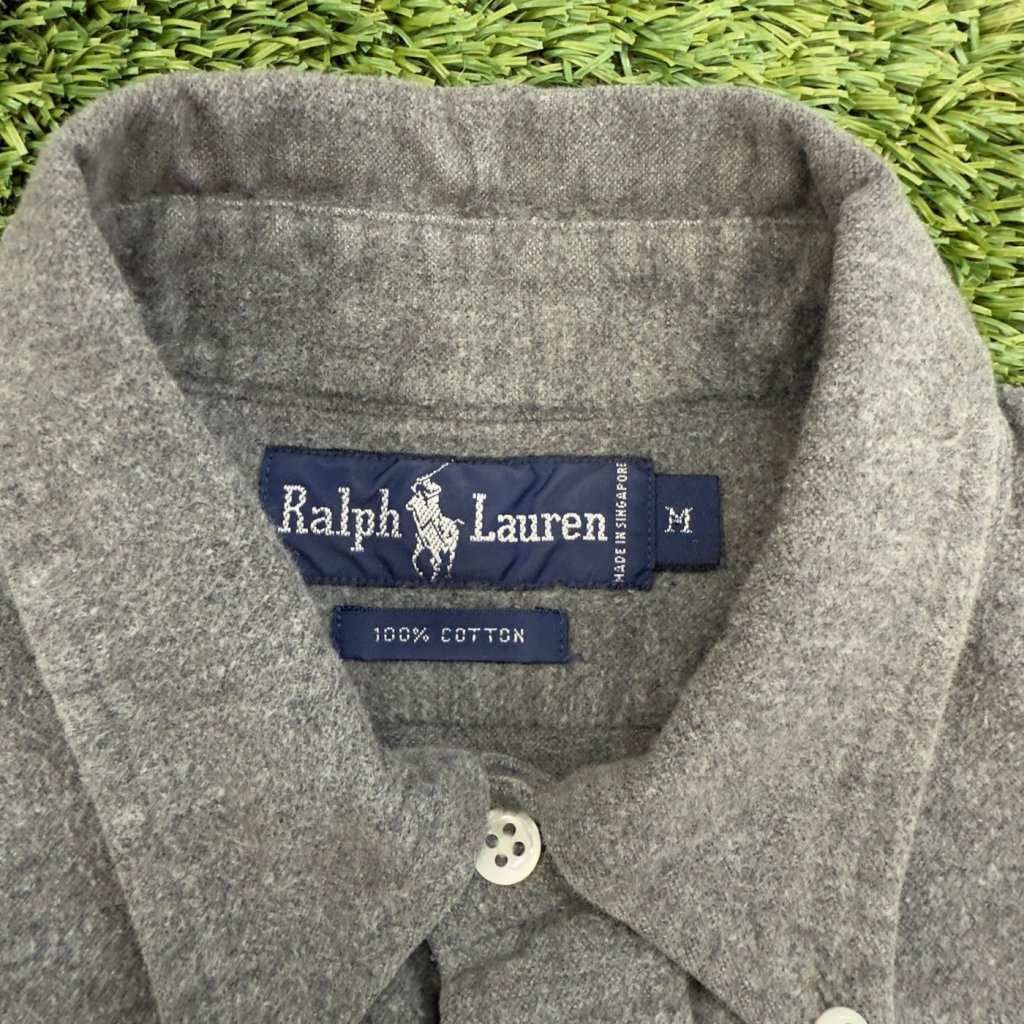 Vintage Ralph Lauren Gray Button Down, M - Banana Stand