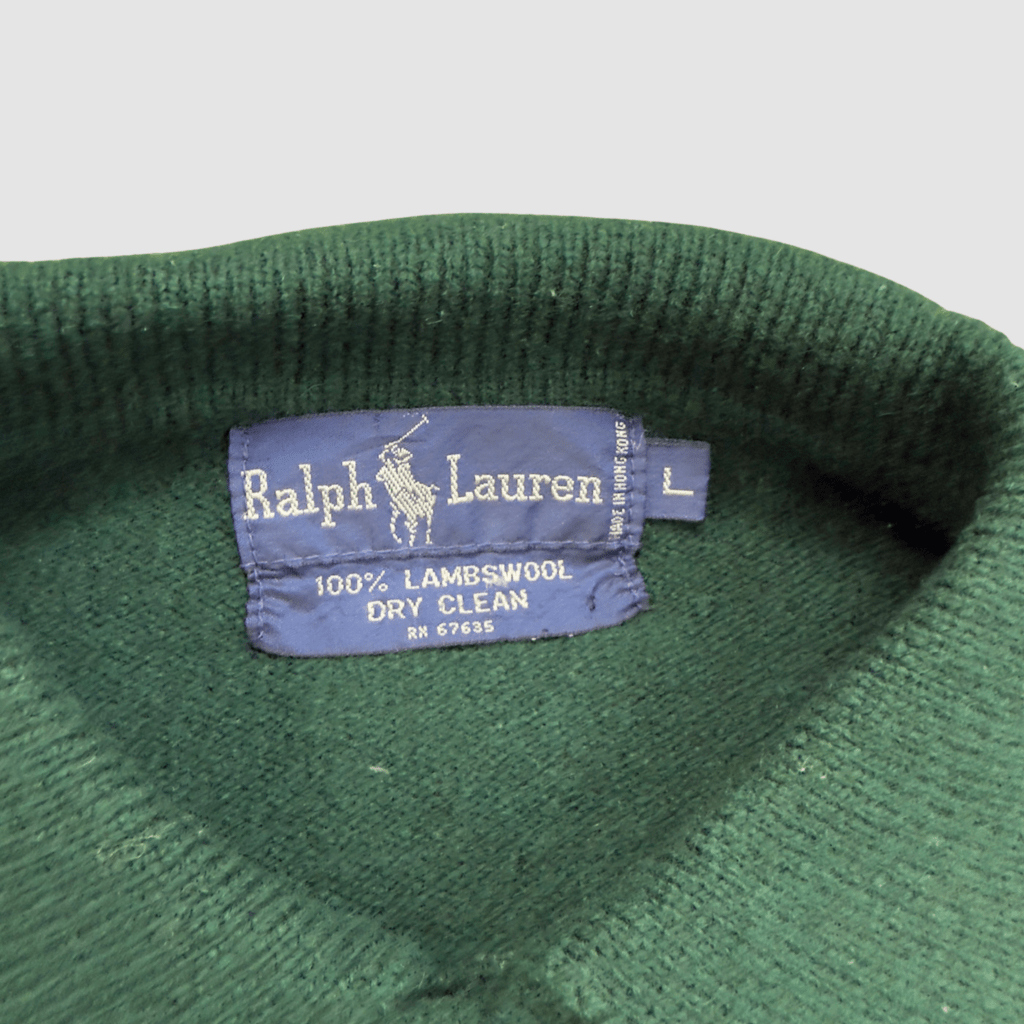 Vintage Ralph Lauren Lambswool Collared Sweater, M - Banana Stand