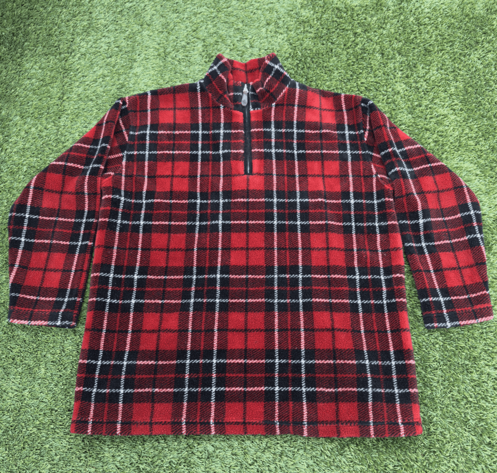 Vintage Ralph Lauren Plaid Quarter Zip, XL - Banana Stand