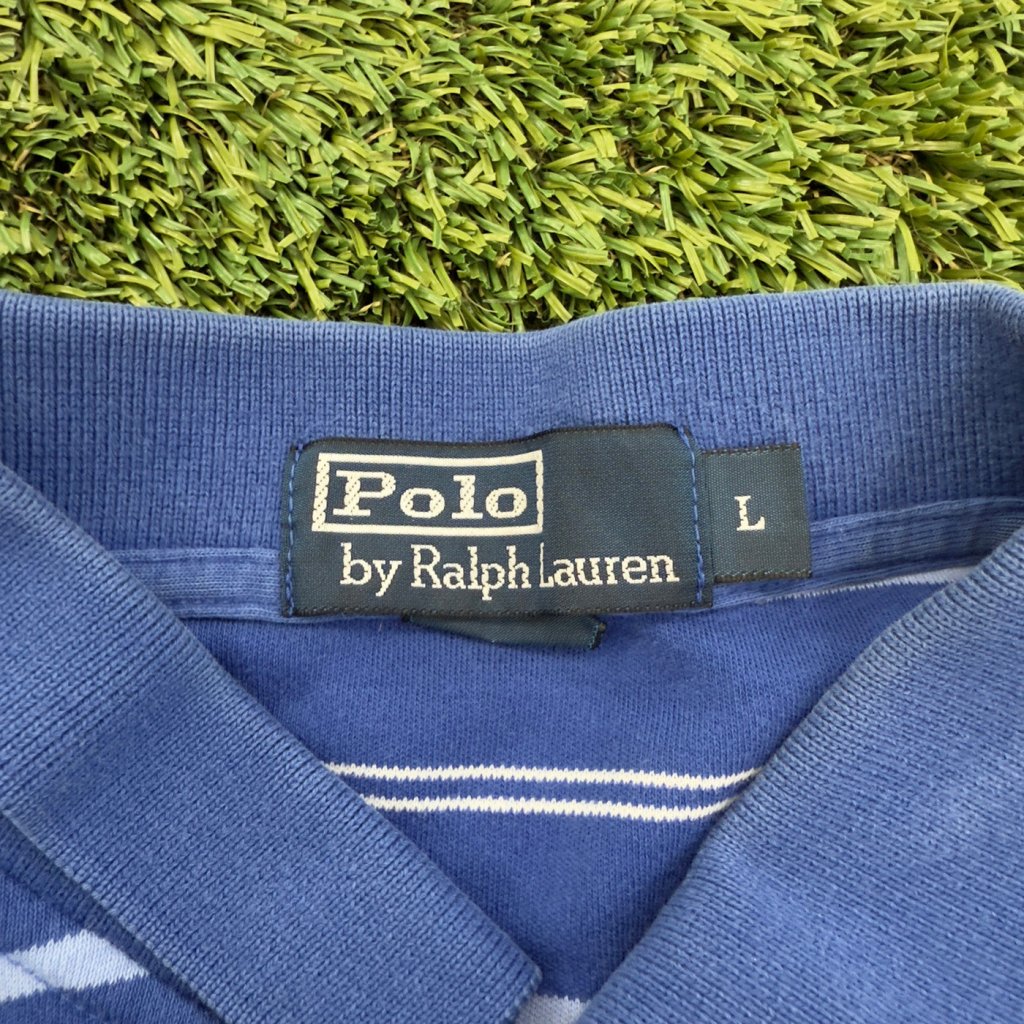 Vintage Ralph Lauren Polo, Blue Stripes L - Banana Stand