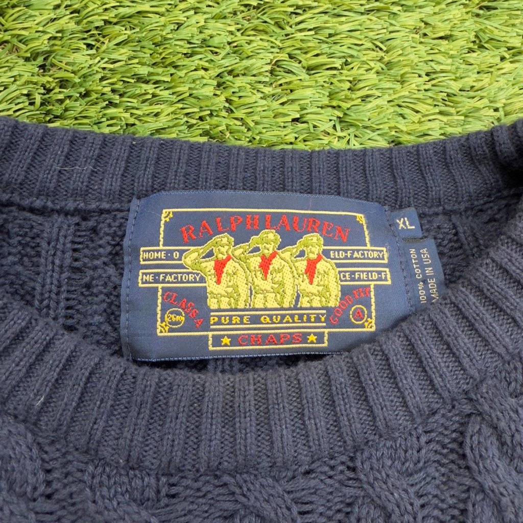 Vintage Ralph Lauren x Chaps Sweater, Made in USA, XL - Banana Stand