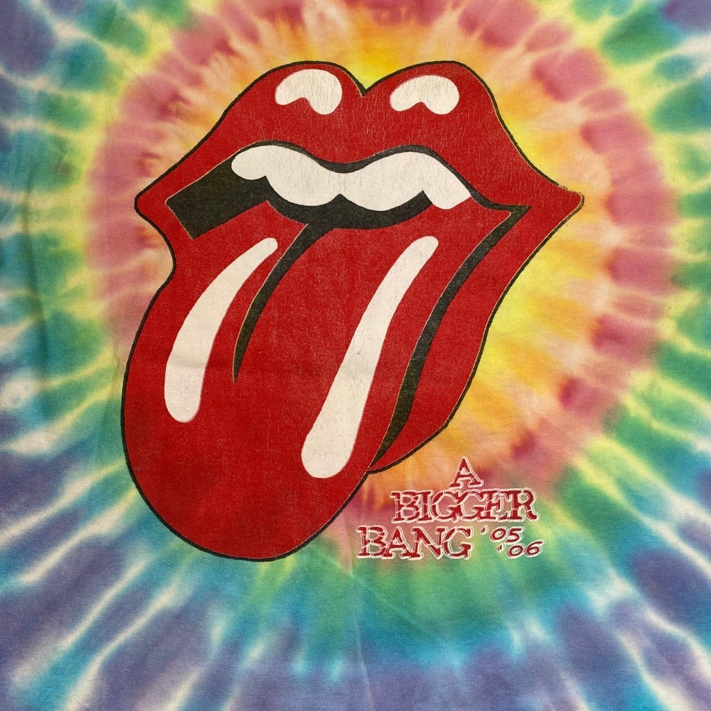 Vintage Rolling Stones Tie Dye ' A Bigger Bang 05/06' Tour, XL - Banana Stand