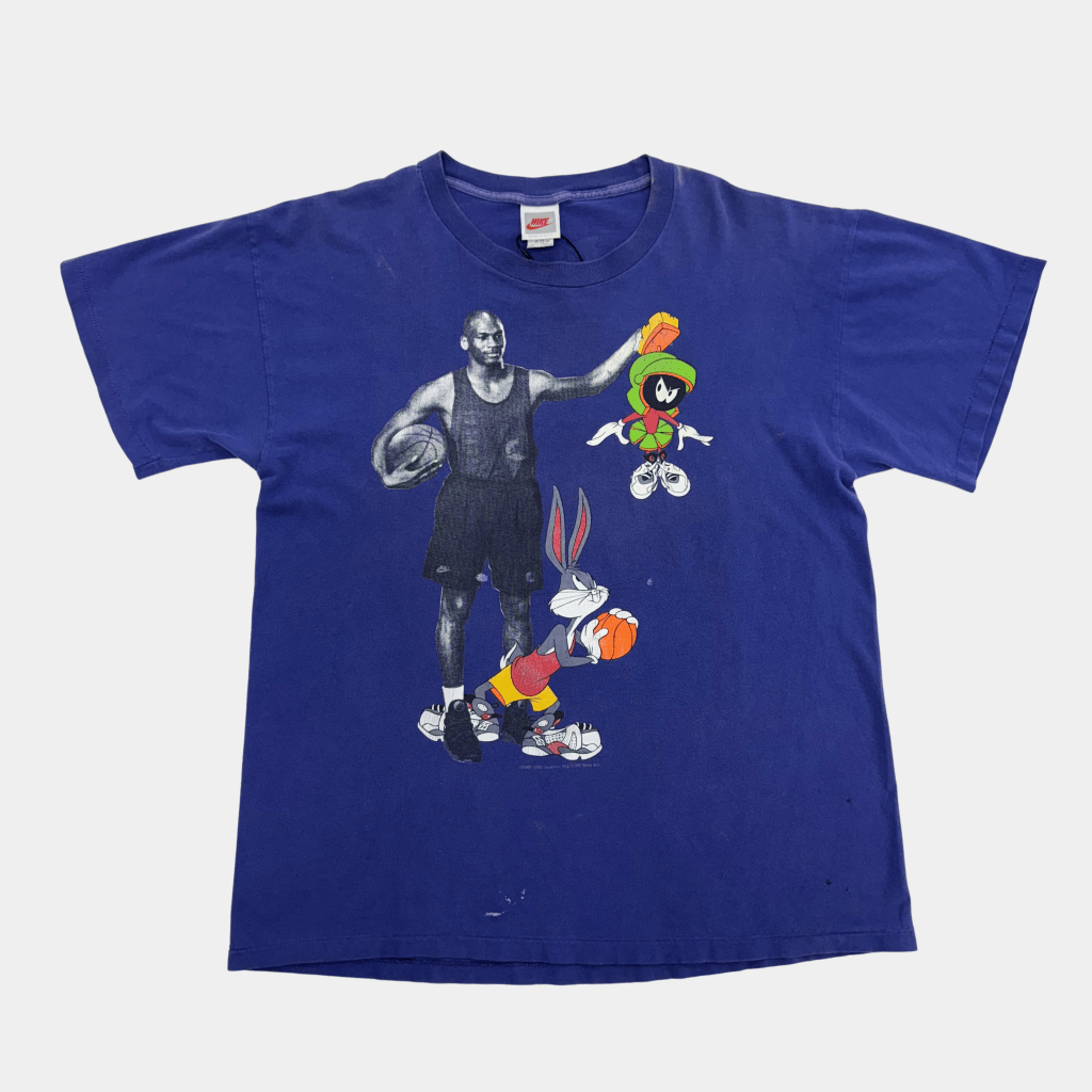 Vintage Space Jam 'The Best on Earth' 1993 Made in USA, L - Banana Stand