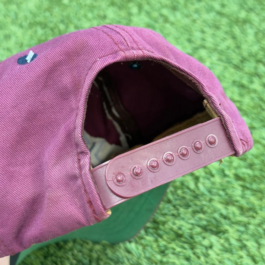 Vintage Stussy Maroon Snapback Hat - Banana Stand